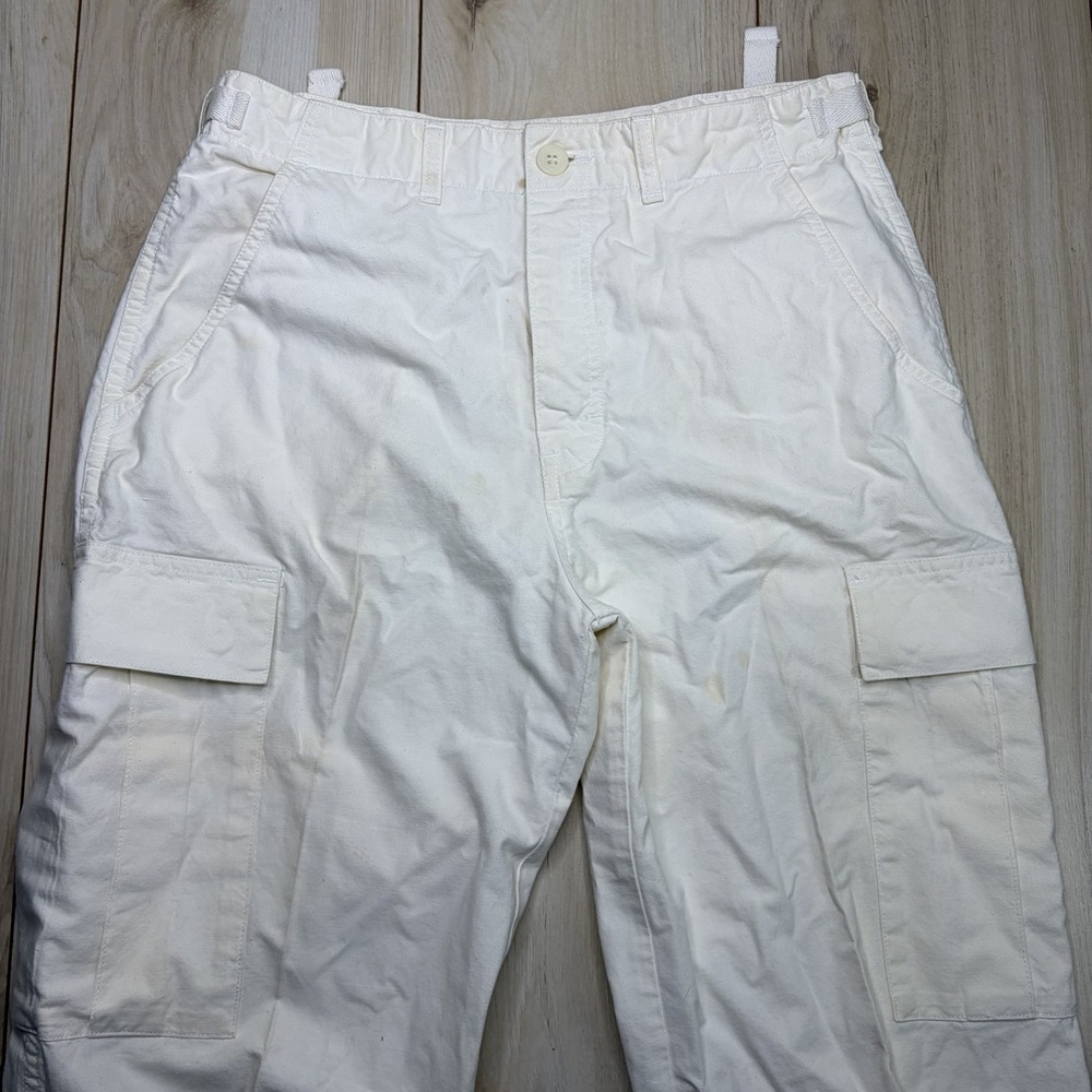 Vtg Banana Republic Cargo Pants Mens Size 32 Off White Pockets Mill Valley CA - Picture 3 of 13